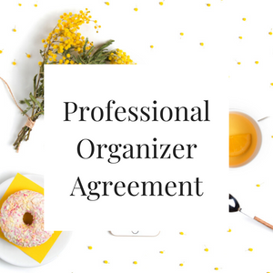 Professional Organizer Agreement