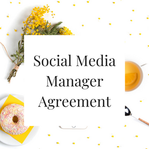 Social Media Manager Agreement
