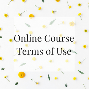 Online Course Terms of Use