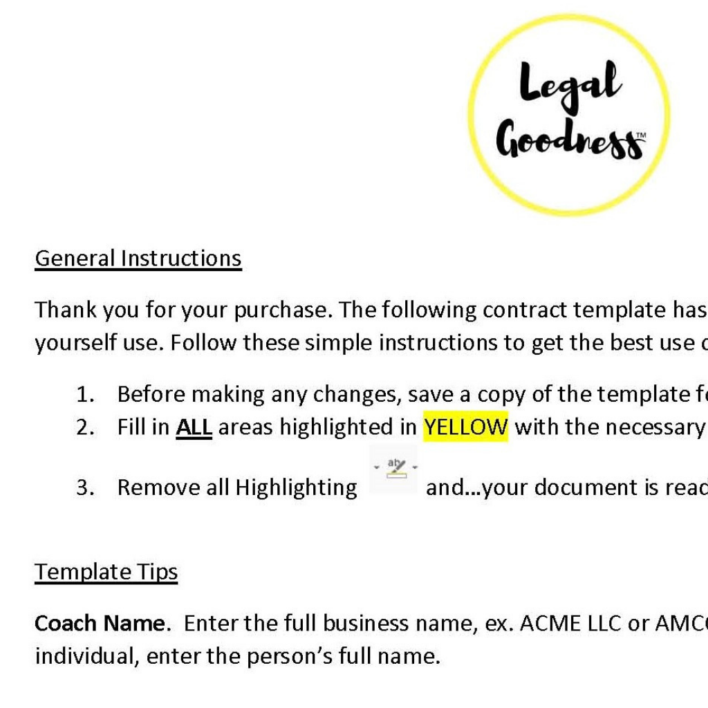 Coaching Contract Bundle