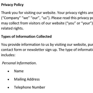 Privacy Policy (GDPR)